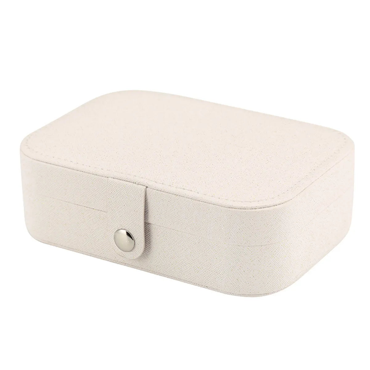 Modern Style Classic Style Solid Color Mixed Materials Flannel Jewelry Boxes