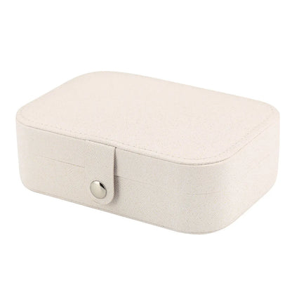 Modern Style Classic Style Solid Color Mixed Materials Flannel Jewelry Boxes