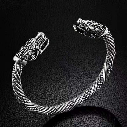 Modern Style Cool Style Dragon Alloy Men'S Bangle