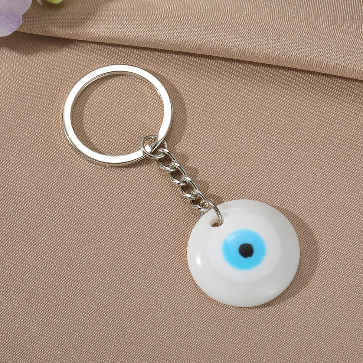 Modern Style Devil'S Eye Resin Glass Bag Pendant Keychain