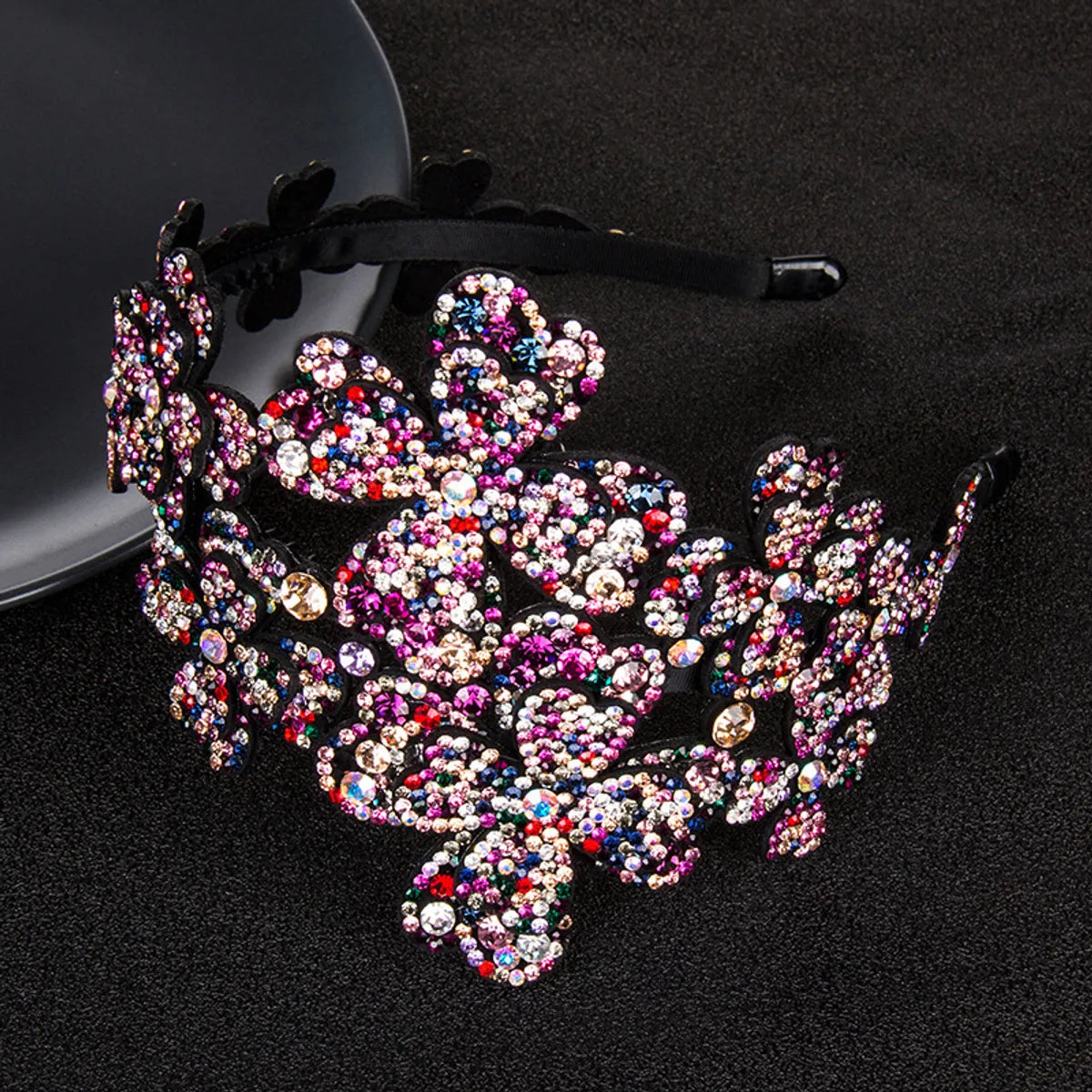 Modern Style Flower Rhinestone Hair Band