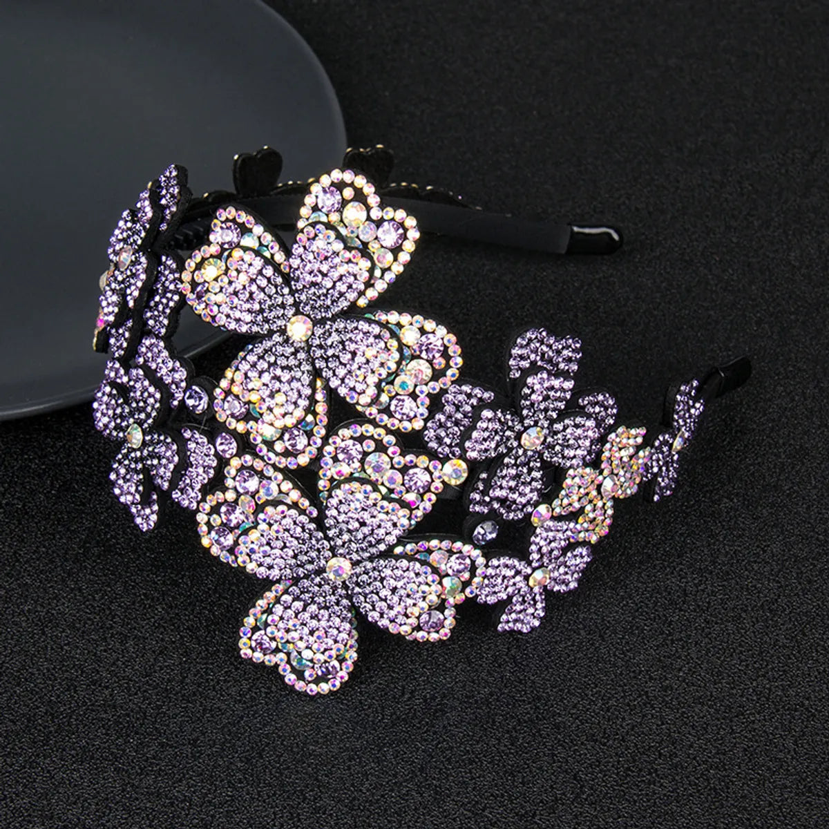 Modern Style Flower Rhinestone Hair Band