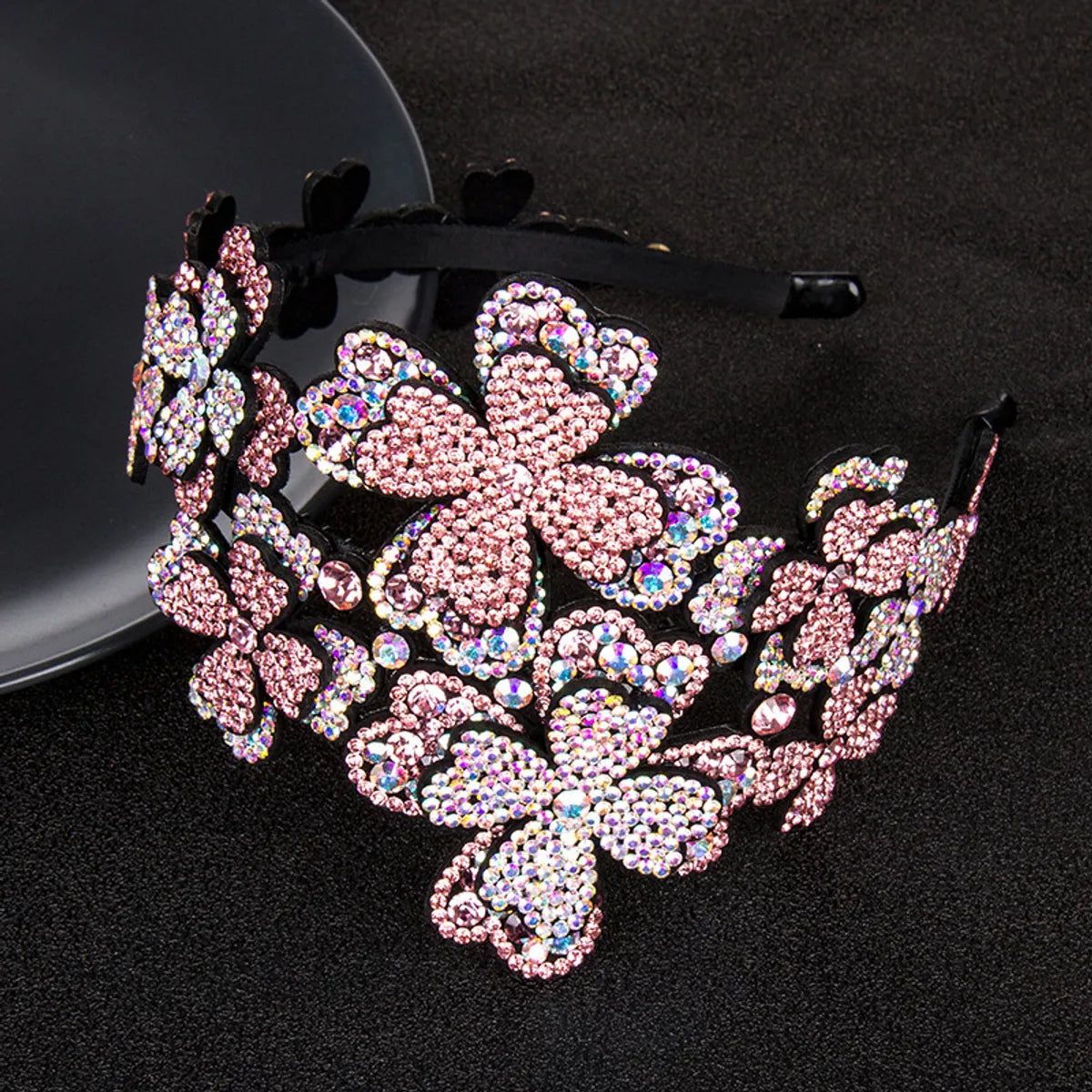 Modern Style Flower Rhinestone Hair Band