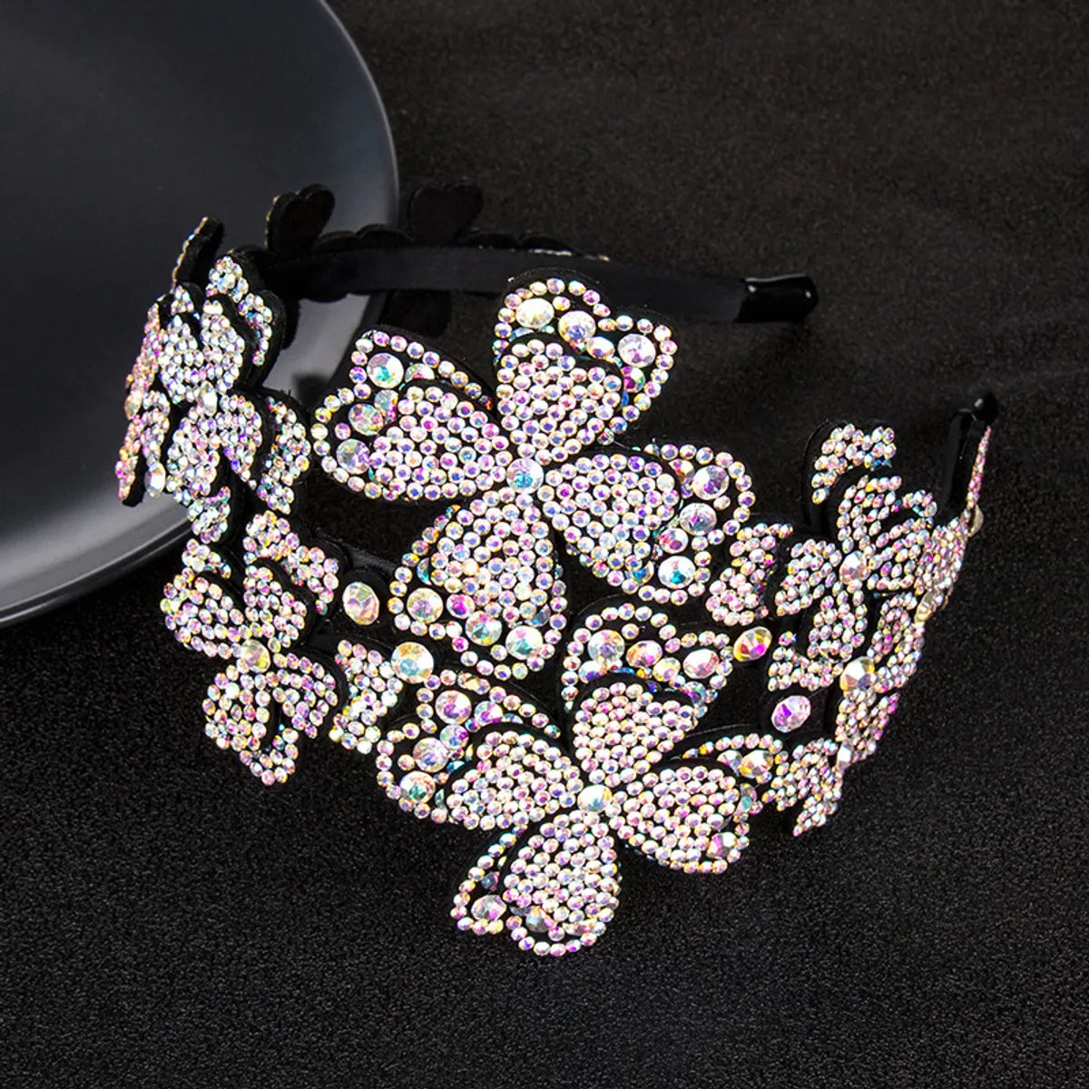 Modern Style Flower Rhinestone Hair Band