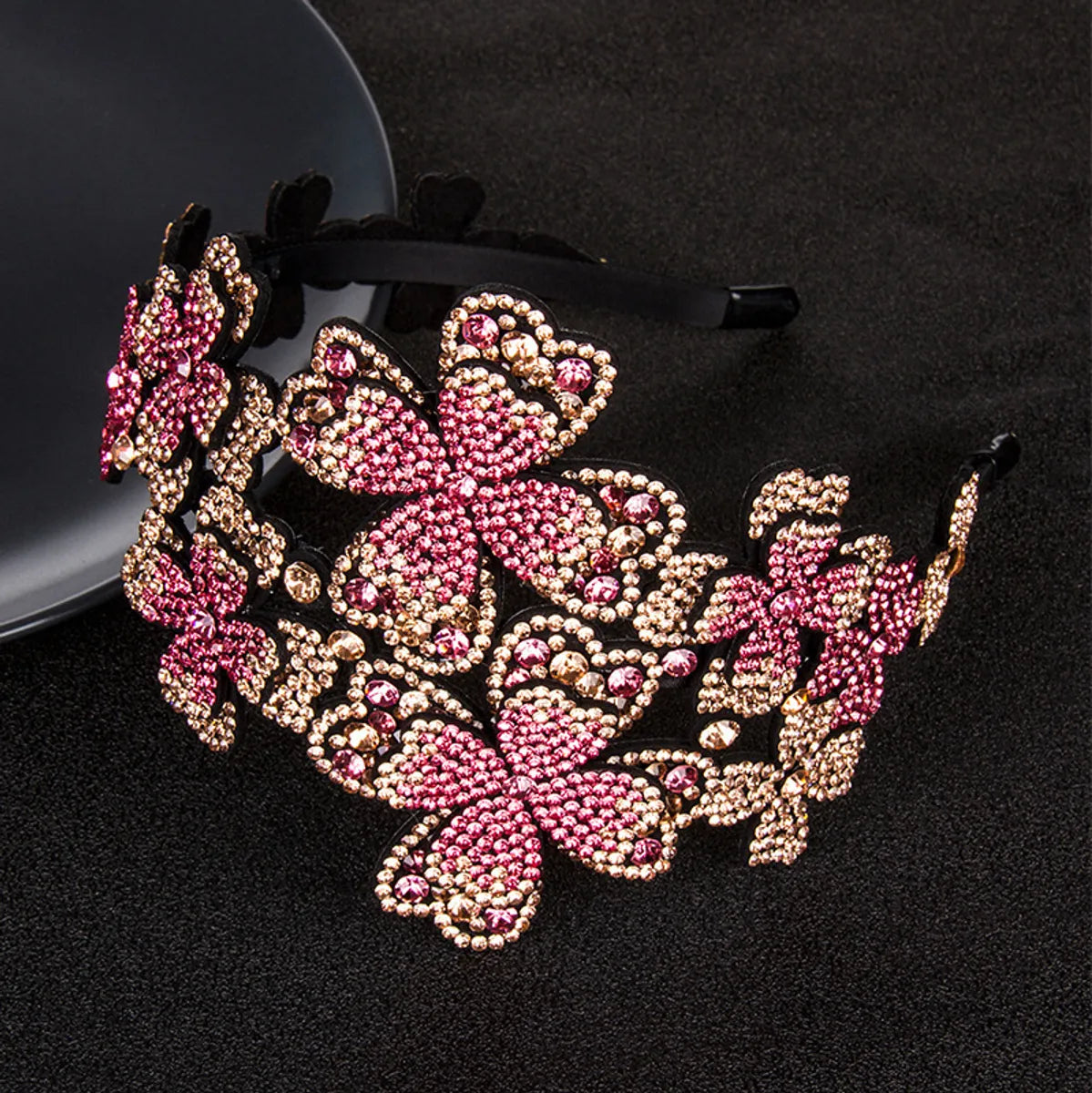 Modern Style Flower Rhinestone Hair Band