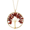 Modern Style Geometric Crystal Agate Pendant Necklace