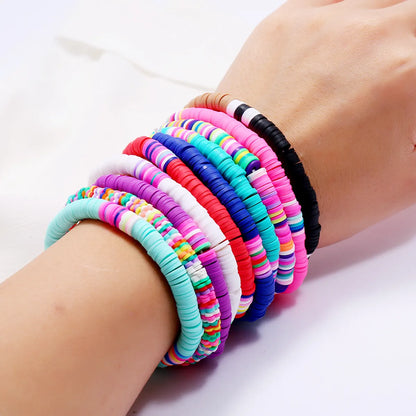 Modern Style Geometric Soft Clay Wholesale Bracelets