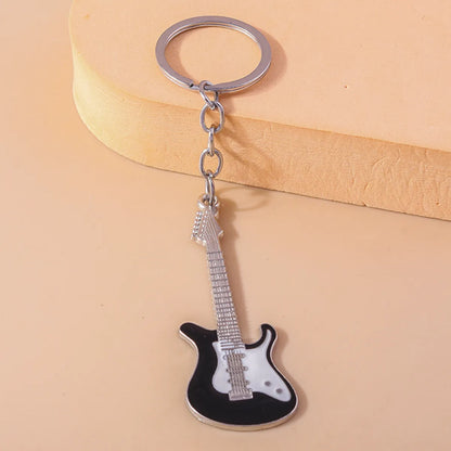 Modern Style Guitar Zinc Alloy Keychain