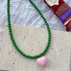 Modern Style Heart Shape Beaded Women'S Pendant Necklace