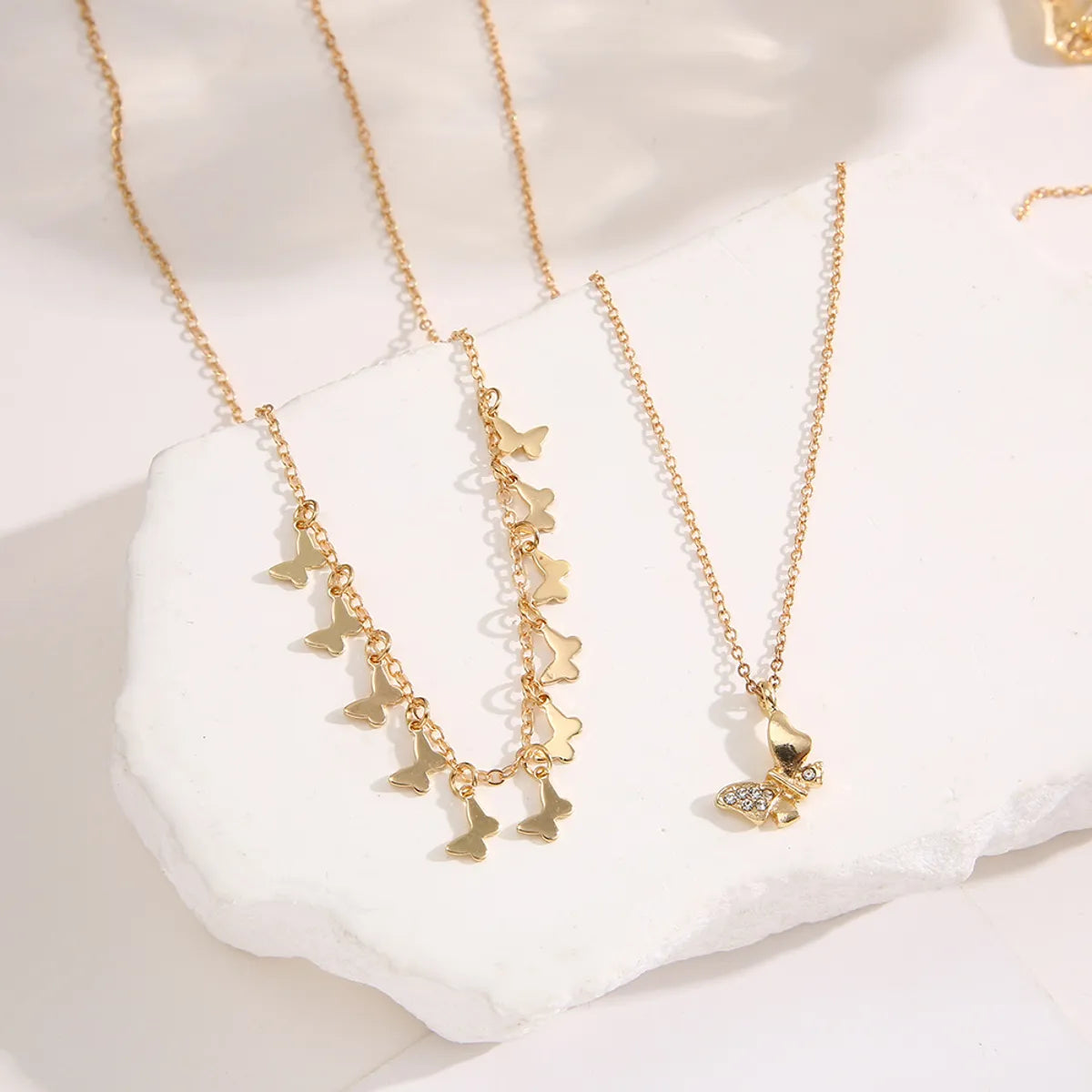 Modern Style Moon Butterfly Alloy Women's Necklace