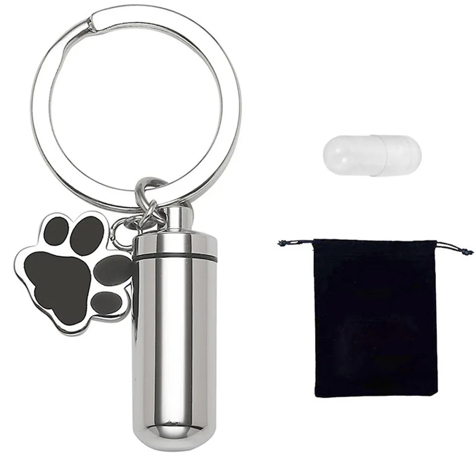 Modern Style Paw Print Titanium Steel Polishing Unisex Pendant Necklace