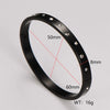 Modern Style Roman Style Commute Geometric 304 Stainless Steel Zircon Bangle In Bulk