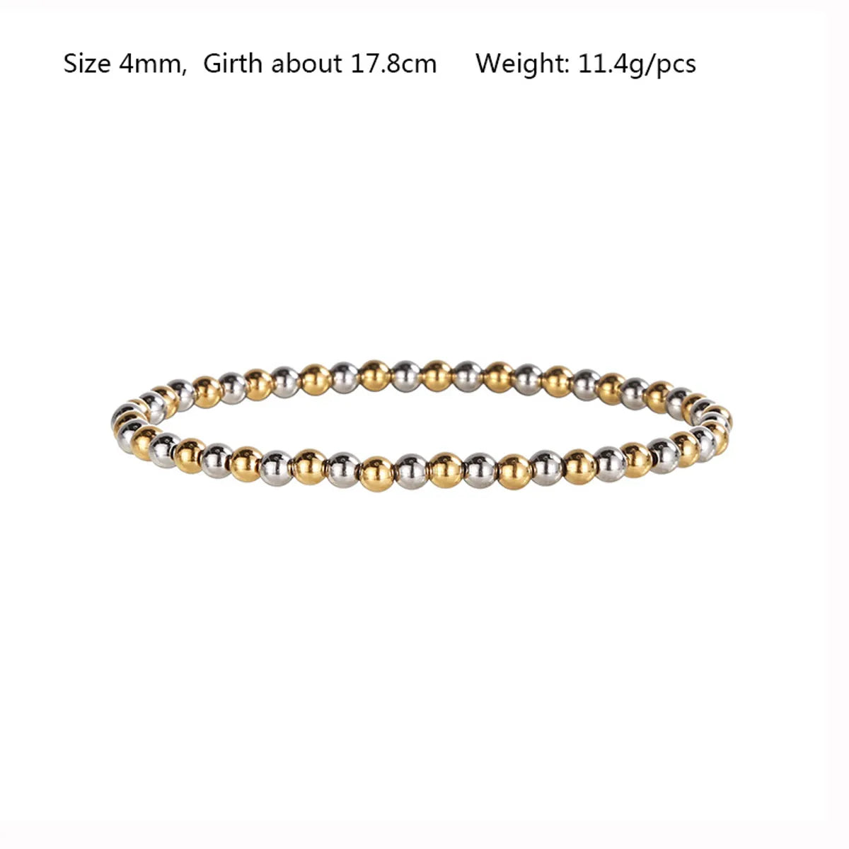 Modern Style Round Stainless Steel Bracelets In Bulk