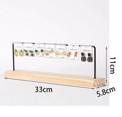 Modern Style Simple Style Classic Style Geometric Wood Metal Iron Jewelry Display Jewelry Rack