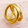 304 Stainless Steel 14K Gold Plated Modern Style Simple Style Commute Plating Inlay Lines Zircon Rings