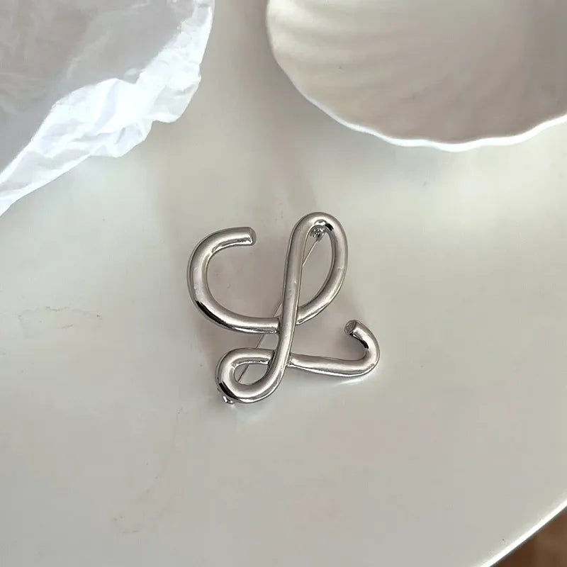 Modern Style Simple Style Cool Style Letter Copper Women'S Brooches