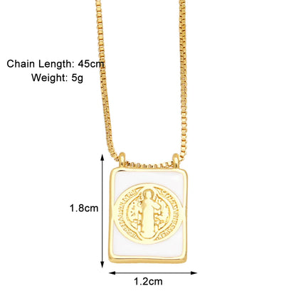 Modern Style Simple Style Crown Copper 18k Gold Plated Pendant Necklace In Bulk