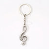 Modern Style Simple Style Guitar Microphone Notes Alloy Plating Bag Pendant Keychain