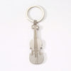 Modern Style Simple Style Guitar Microphone Notes Alloy Plating Bag Pendant Keychain