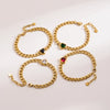 Modern Style Simple Style Heart Shape 304 Stainless Steel Zircon Bracelets In Bulk
