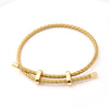 Modern Style Simple Style Oval Simple Solid Color 18K Gold Plated Microfiber Leather Rope Copper Wholesale Jewelry Accessories