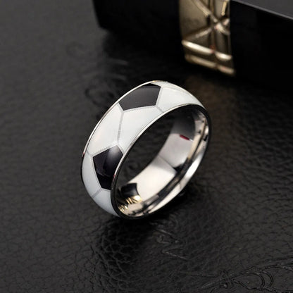 Modern Style Simple Style Solid Color 304 Stainless Steel Men'S Rings