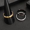 Modern Style Simple Style Solid Color 304 Stainless Steel Plating Gold Plated Women'S Rings