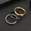 Modern Style Simple Style Solid Color 304 Stainless Steel Plating Gold Plated Women'S Rings