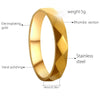 Modern Style Simple Style Solid Color 304 Stainless Steel Plating Gold Plated Women'S Rings