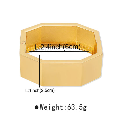 Modern Style Simple Style Solid Color Alloy Women's Bangle