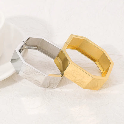 Modern Style Simple Style Solid Color Alloy Women's Bangle