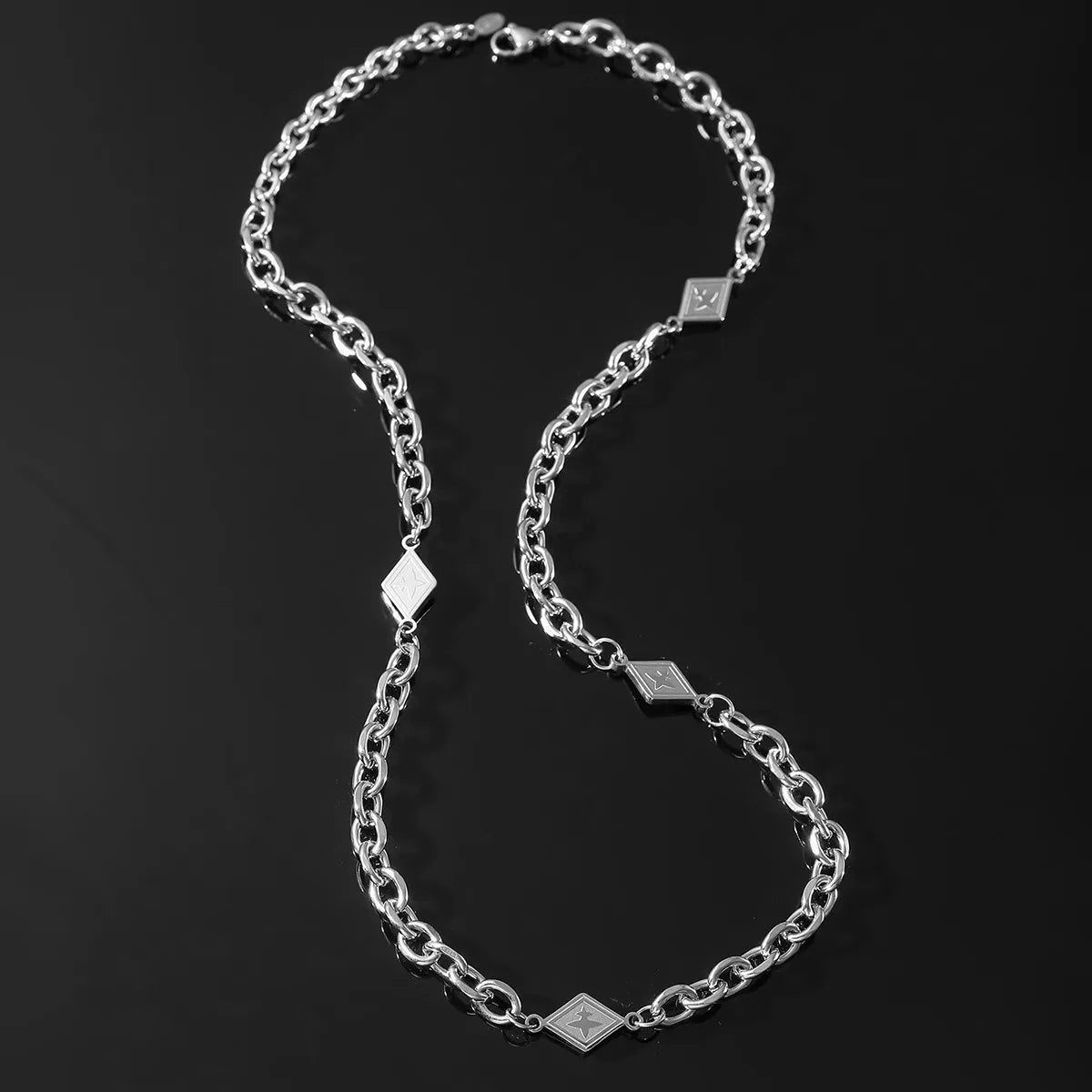 Modern Style Streetwear Geometric Titanium Steel Unisex Necklace