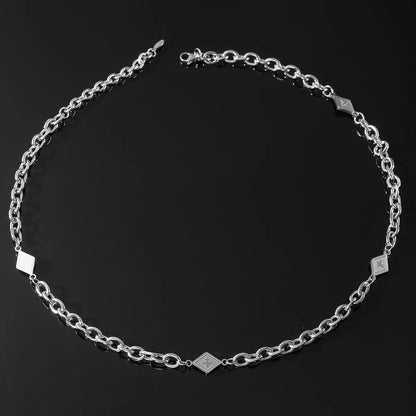 Modern Style Streetwear Geometric Titanium Steel Unisex Necklace