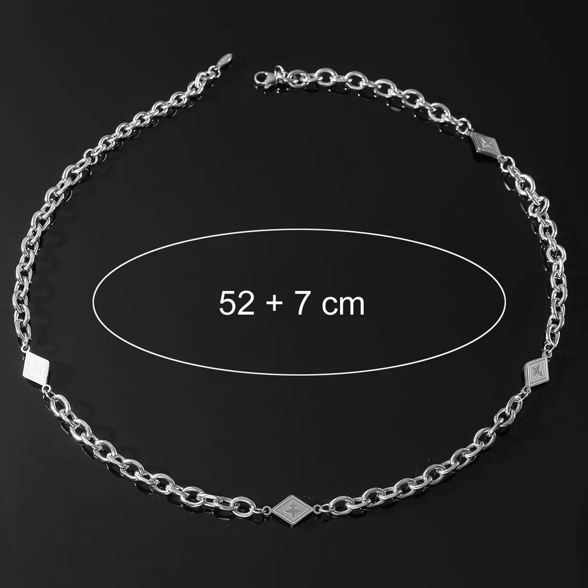 Modern Style Streetwear Geometric Titanium Steel Unisex Necklace