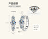 Moissanite Earrings Silver High Sense Geometric Electroplating Women's