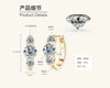 Moissanite Earrings Silver High Sense Geometric Electroplating Women's