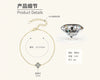 Moissanite Four Leaf Clover Bracelet S925 Silver Handmade Electroplated Jewelry For Women