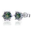 Moissanite Geometric 925 Sterling Silver Goldplated Electroplated Women's Earrings
