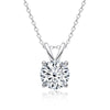 Moissanite Necklace S925 Sterling Silver Geometric Light Luxury Women's