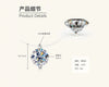Moissanite Necklace S925 Sterling Silver Gold Plated Geometric O Shaped Chain Electroplating Light Luxury Style Women's