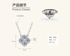 Moissanite Necklace S925 Sterling Silver Gold Plated Geometric O Shaped Chain Electroplating Light Luxury Style Women's