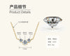 Moissanite Necklace S925 Sterling Silver Gold Plated Geometric O Shaped Chain Electroplating Light Luxury Style Women's