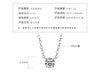 Moissanite Necklace S925 Sterling Silver Gold Plated Geometric O Shaped Chain Electroplating Light Luxury Style Women's