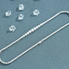 Moissanite Necklace 925 Silver Geometric Design