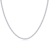 Moissanite Necklace 925 Silver Geometric Style Set With Diamonds