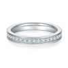 Moissanite Ring S925 Silver Geometric Style Ladies Jewelry