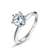 Moissanite Ring S925 Silver Inlaid Geometric Design Fashion Women's