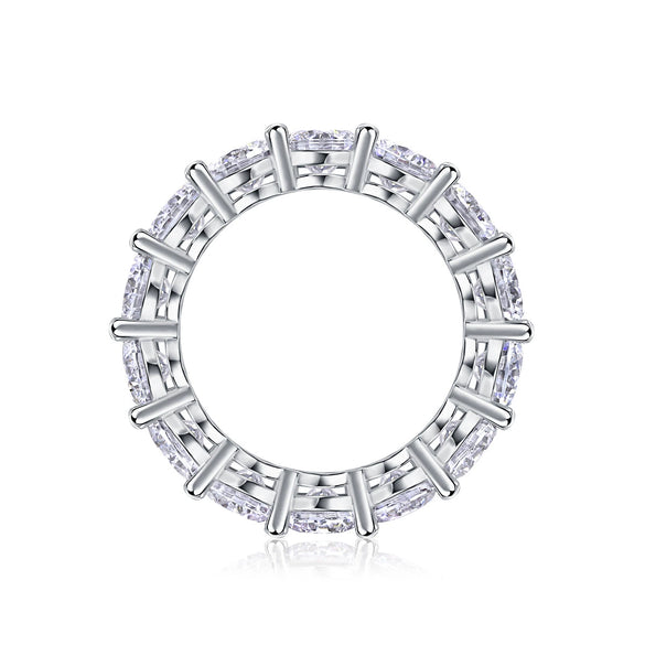 Moissanite Ring 925 Sterling Silver Geometric Design Female Fashion Jewelry