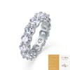 Moissanite Ring 925 Sterling Silver Geometric Design Female Fashion Jewelry