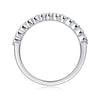 Moissanite Ring 925 Sterling Silver Geometric Fashion Highend Women's Ring Set With Diamonds